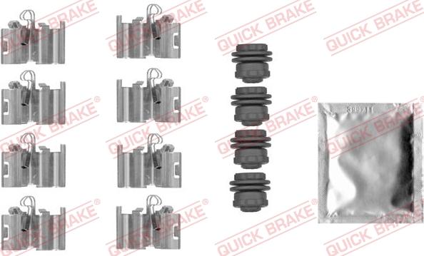 QUICK BRAKE 1090015 - Комплект принадлежности, дискови накладки vvparts.bg