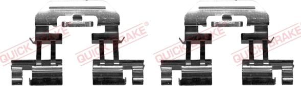 QUICK BRAKE 109-0025R-1 - Комплект принадлежности, дискови накладки vvparts.bg