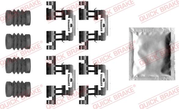 QUICK BRAKE 1090025 - Комплект принадлежности, дискови накладки vvparts.bg