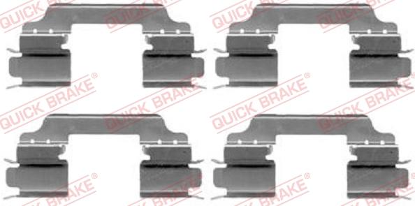 QUICK BRAKE 109-1649 - Комплект принадлежности, дискови накладки vvparts.bg