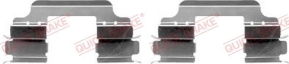 QUICK BRAKE 109-1648-1 - Комплект принадлежности, дискови накладки vvparts.bg