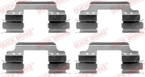 QUICK BRAKE 1091648 - Комплект принадлежности, дискови накладки vvparts.bg