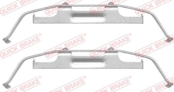 QUICK BRAKE 1091642 - Комплект принадлежности, дискови накладки vvparts.bg