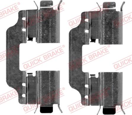 QUICK BRAKE 109-1653-1 - Комплект принадлежности, дискови накладки vvparts.bg