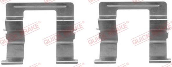 QUICK BRAKE 109-1605-1 - Комплект принадлежности, дискови накладки vvparts.bg