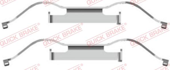 QUICK BRAKE 1091681 - Комплект принадлежности, дискови накладки vvparts.bg