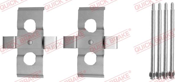 QUICK BRAKE 109-1635 - Комплект принадлежности, дискови накладки vvparts.bg