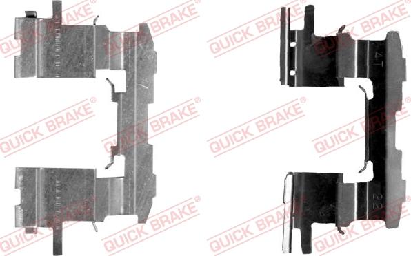 QUICK BRAKE 109-1631-1 - Комплект принадлежности, дискови накладки vvparts.bg