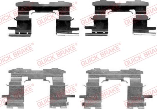 QUICK BRAKE 1091631 - Комплект принадлежности, дискови накладки vvparts.bg