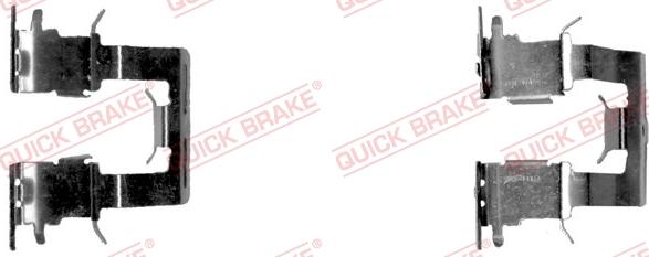 QUICK BRAKE 109-1620-1 - Комплект принадлежности, дискови накладки vvparts.bg