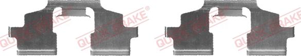 QUICK BRAKE 109-1675-1 - Комплект принадлежности, дискови накладки vvparts.bg