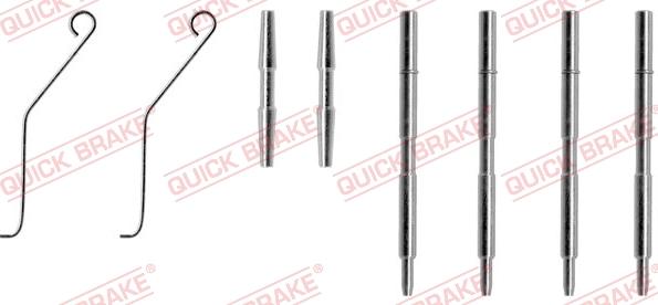 QUICK BRAKE 109-1044 - Комплект принадлежности, дискови накладки vvparts.bg