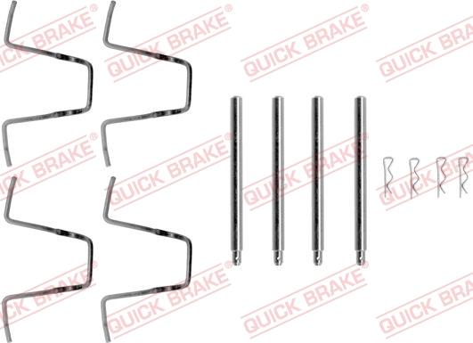QUICK BRAKE 1091010 - Комплект принадлежности, дискови накладки vvparts.bg