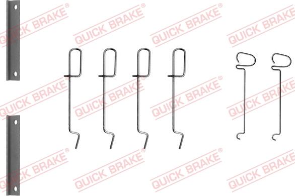 QUICK BRAKE 1091070 - Комплект принадлежности, дискови накладки vvparts.bg