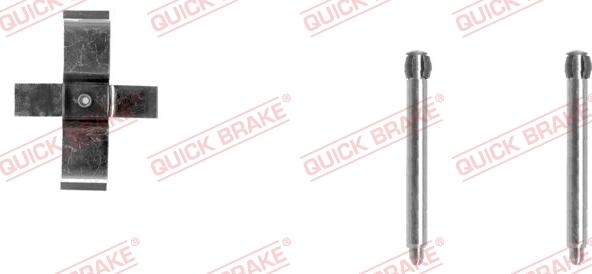 QUICK BRAKE 109-1195-1 - Комплект принадлежности, дискови накладки vvparts.bg