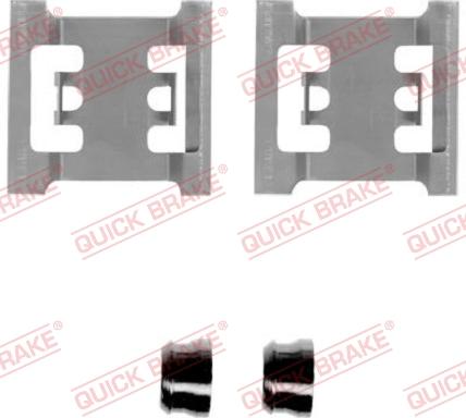 QUICK BRAKE 1091145 - Комплект принадлежности, дискови накладки vvparts.bg
