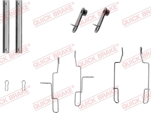 QUICK BRAKE 1091147 - Комплект принадлежности, дискови накладки vvparts.bg