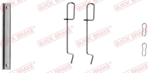 QUICK BRAKE 109-1151-1 - Комплект принадлежности, дискови накладки vvparts.bg