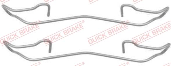 QUICK BRAKE 1091187 - Комплект принадлежности, дискови накладки vvparts.bg