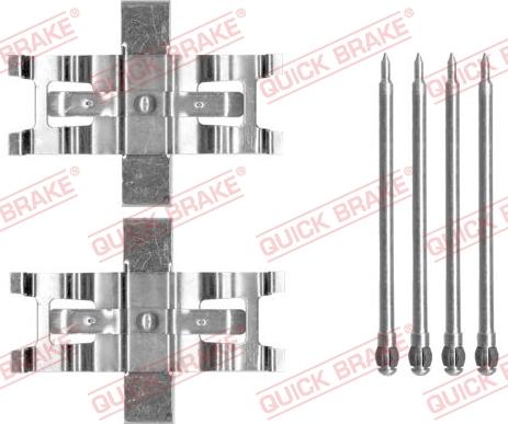 QUICK BRAKE 1091805 - Комплект принадлежности, дискови накладки vvparts.bg