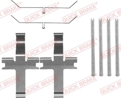 QUICK BRAKE 1091819 - Комплект принадлежности, дискови накладки vvparts.bg