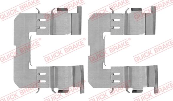 QUICK BRAKE 109-1816-1 - Комплект принадлежности, дискови накладки vvparts.bg