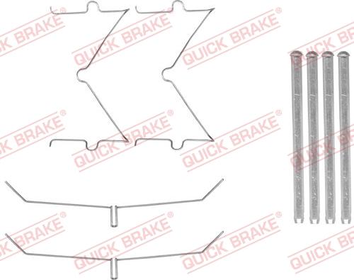 QUICK BRAKE 1091885 - Комплект принадлежности, дискови накладки vvparts.bg