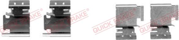 QUICK BRAKE 109-1298-1 - Комплект принадлежности, дискови накладки vvparts.bg
