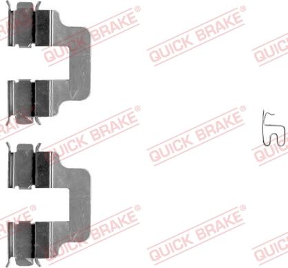 QUICK BRAKE 109-1245-1 - Комплект принадлежности, дискови накладки vvparts.bg