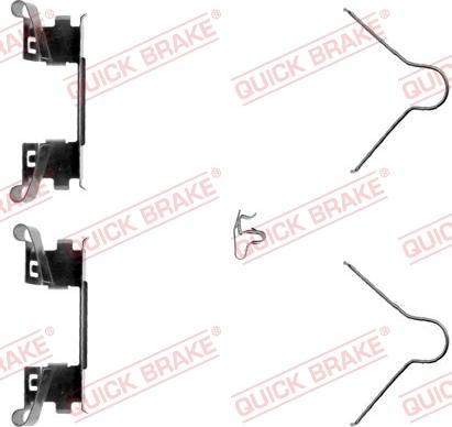 QUICK BRAKE 109-1254-1 - Комплект принадлежности, дискови накладки vvparts.bg
