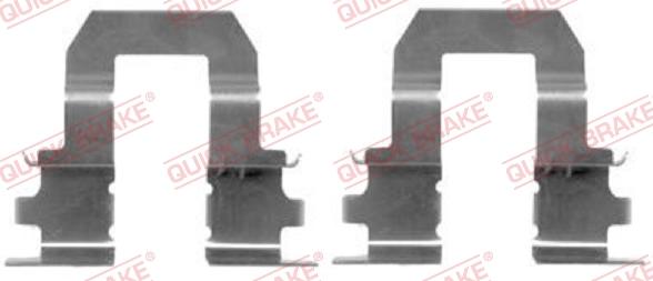 QUICK BRAKE 109-1255-1 - Комплект принадлежности, дискови накладки vvparts.bg