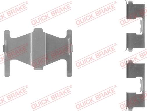 QUICK BRAKE 109-1204-1 - Комплект принадлежности, дискови накладки vvparts.bg