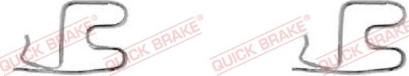 QUICK BRAKE 109-1219-1 - Комплект принадлежности, дискови накладки vvparts.bg