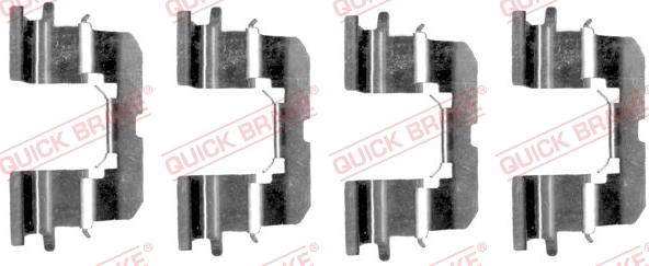 QUICK BRAKE 1091227 - Комплект принадлежности, дискови накладки vvparts.bg