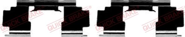 QUICK BRAKE 109-1276-1 - Комплект принадлежности, дискови накладки vvparts.bg