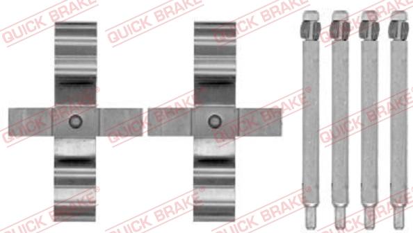 QUICK BRAKE 1091794 - Комплект принадлежности, дискови накладки vvparts.bg