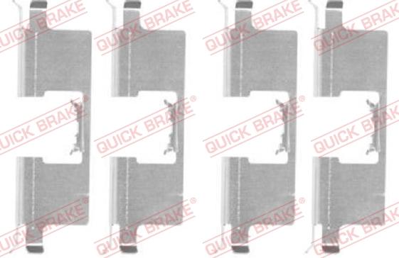 QUICK BRAKE 1091745 - Комплект принадлежности, дискови накладки vvparts.bg