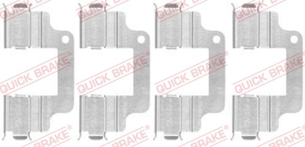 QUICK BRAKE 1091740 - Комплект принадлежности, дискови накладки vvparts.bg