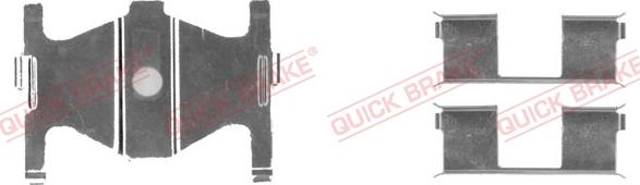 QUICK BRAKE 109-1754-1 - Комплект принадлежности, дискови накладки vvparts.bg