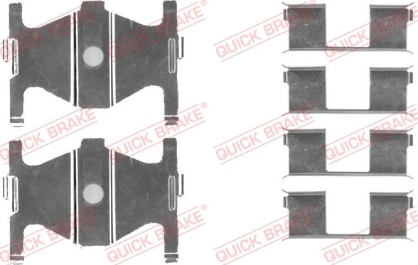 QUICK BRAKE 1091754 - Комплект принадлежности, дискови накладки vvparts.bg
