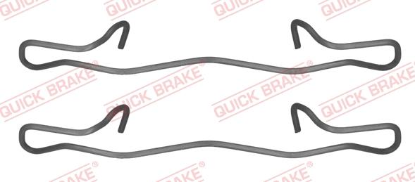 QUICK BRAKE 1091755 - Комплект принадлежности, дискови накладки vvparts.bg