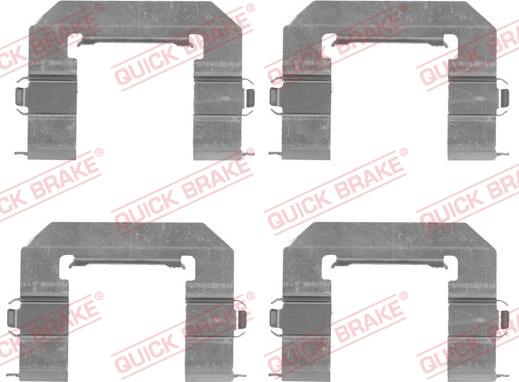 QUICK BRAKE 1091761 - Комплект принадлежности, дискови накладки vvparts.bg