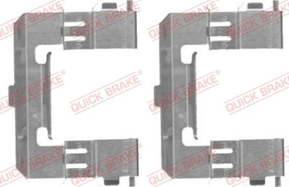 QUICK BRAKE 109-1715-1 - Комплект принадлежности, дискови накладки vvparts.bg