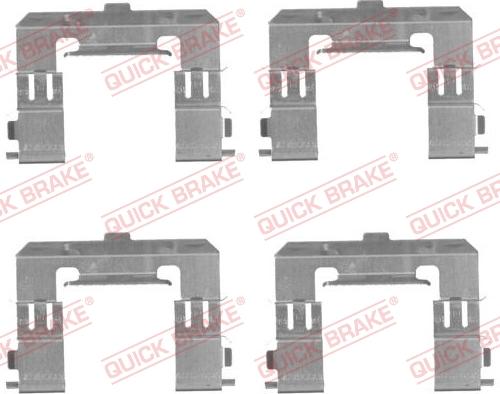 QUICK BRAKE 1091715 - Комплект принадлежности, дискови накладки vvparts.bg