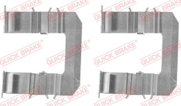 QUICK BRAKE 109-1735-1 - Комплект принадлежности, дискови накладки vvparts.bg