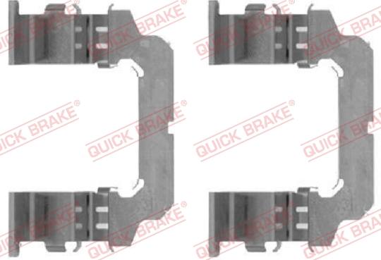 QUICK BRAKE 109-1738-1 - Комплект принадлежности, дискови накладки vvparts.bg