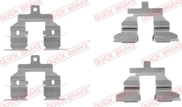 QUICK BRAKE 1091737 - Комплект принадлежности, дискови накладки vvparts.bg