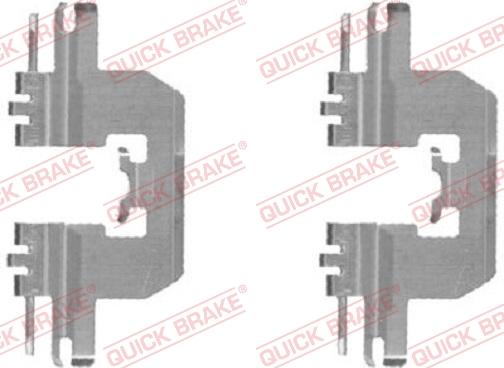 QUICK BRAKE 109-1724-1 - Комплект принадлежности, дискови накладки vvparts.bg