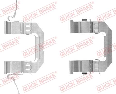 QUICK BRAKE 109-1722-1 - Комплект принадлежности, дискови накладки vvparts.bg