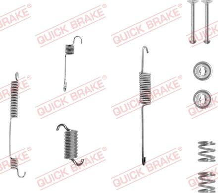 QUICK BRAKE 105-0599-1R - Комплект принадлежности, спирани челюсти vvparts.bg